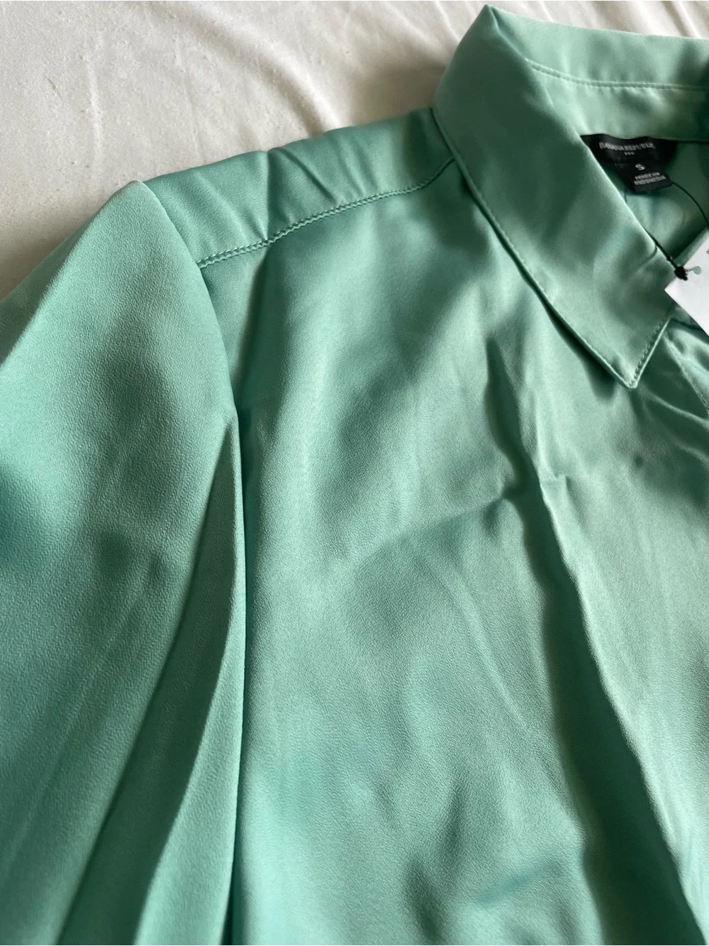 Banana Republic Mint Green Long-Sleeve Button-Up Shirt